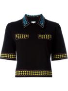 M Missoni Intarsia Knit Polo Shirt