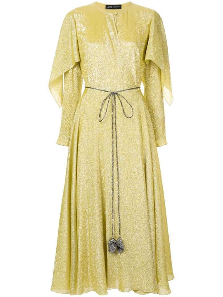 Anna October Cape Wrap Dress - Yellow