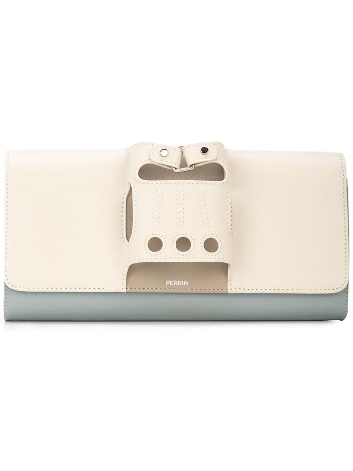 Perrin Paris Large Glove Clutch - Nude & Neutrals
