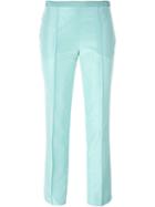 Etro Tailored Trousers, Women's, Size: 44, Blue, Silk/cotton