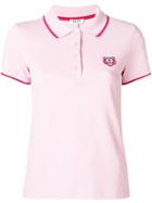 Kenzo 'tigre' Patch Polo Top - Pink
