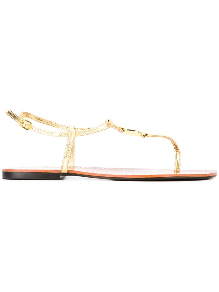 Lauren Ralph Lauren Branded Sandals - Metallic