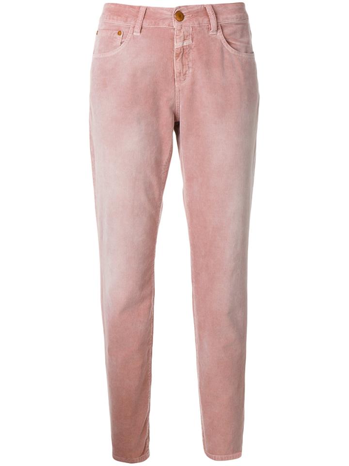 Closed Corduroy Baker Trousers - Pink & Purple