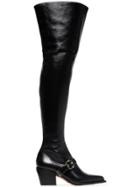 Chloé Black Over The Knee 80 Leather Boots