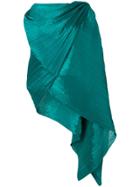 Pleats Please By Issey Miyake Draped Cape - Green