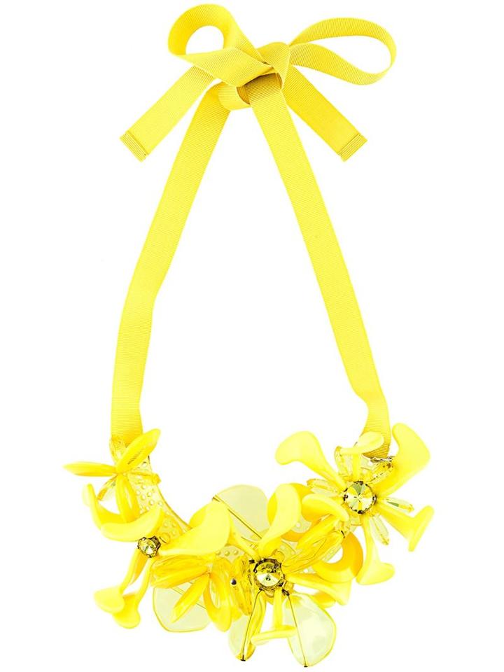 P.a.r.o.s.h. Moulinek Necklace, Women's, Yellow/orange, Acrylic