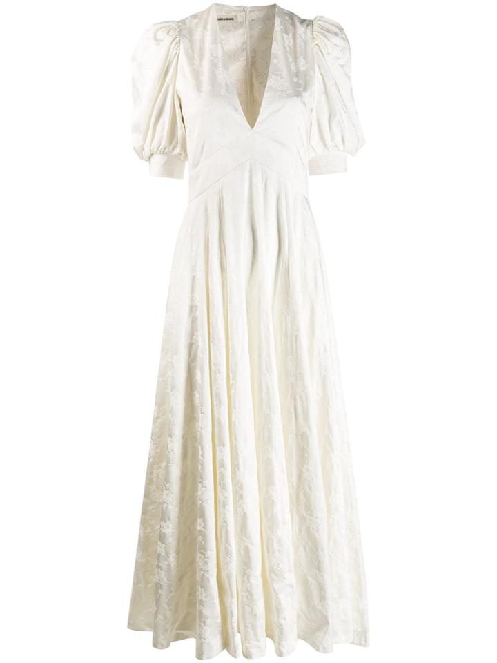 Zadig & Voltaire Flower Robe Longue Dress - White