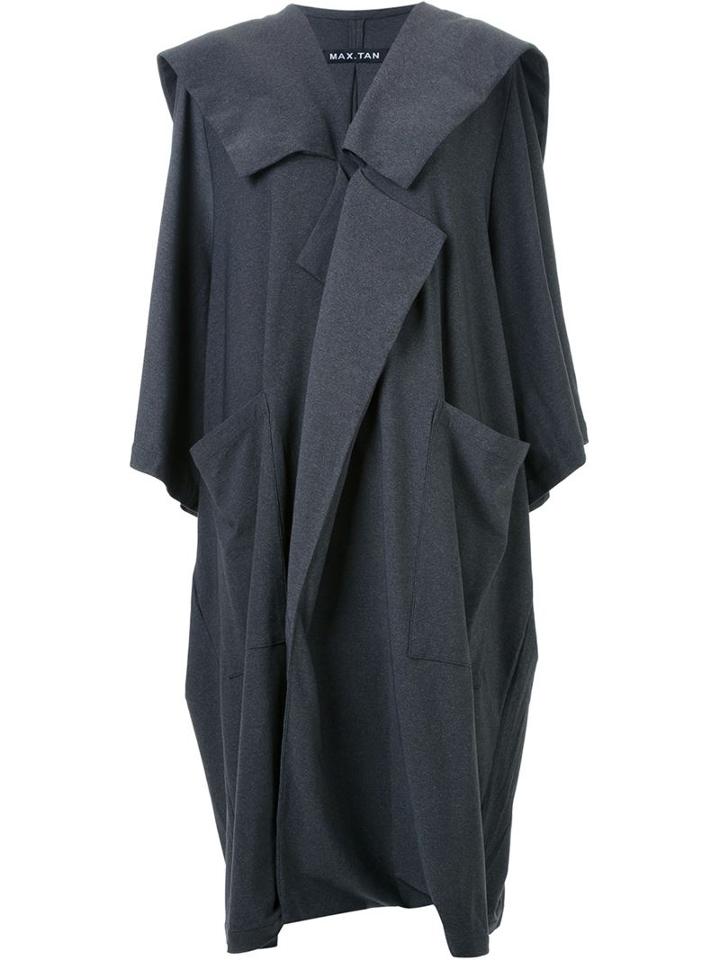 Max Tan Oversized Shawl Lapel Coat