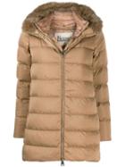 Herno Padded Hooded Coat - Neutrals