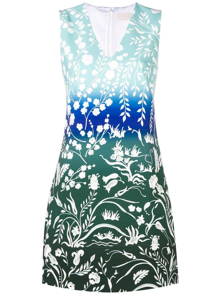 Peter Pilotto Floral Print Dress - Blue
