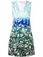 Peter Pilotto Floral Print Dress - Blue