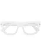 Tom Ford Eyewear Square Frame Glasses - White