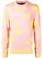 Liam Hodges Spotted Crew Neck Jumper - Pink