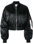 Msgm Cropped Bomber - Black