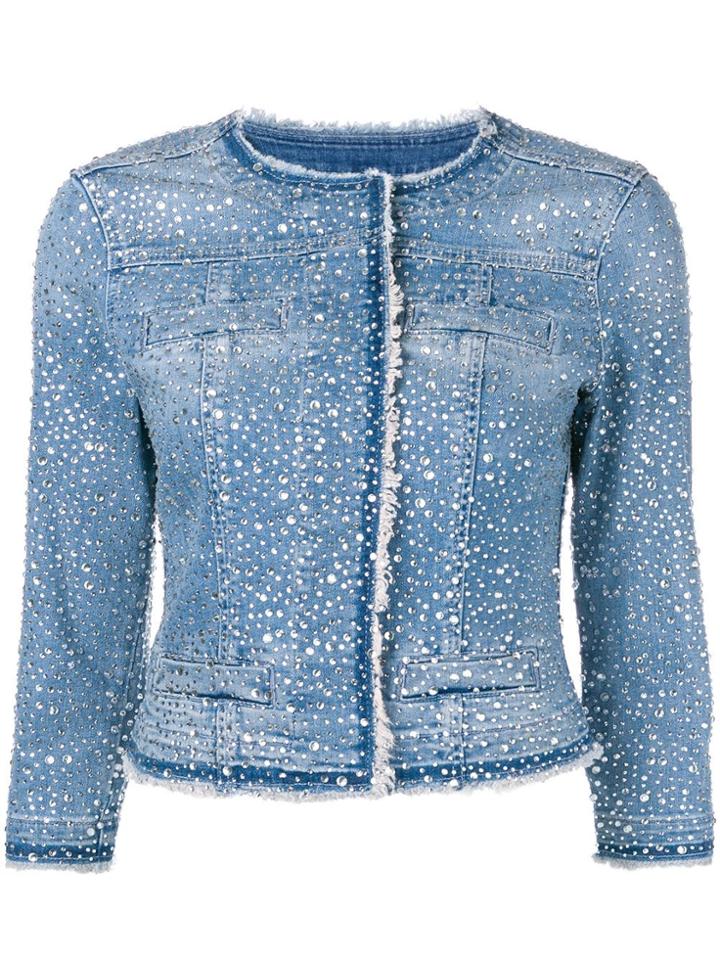Liu Jo Crystal-embellished Jacket - Blue