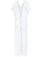 Amir Slama Crochet Kimono - White