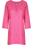 Sub V-neck Kaftan, Women's, Size: P, Pink/purple, Viscose