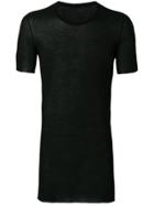 Rick Owens Long Slim Fit T-shirt - Black