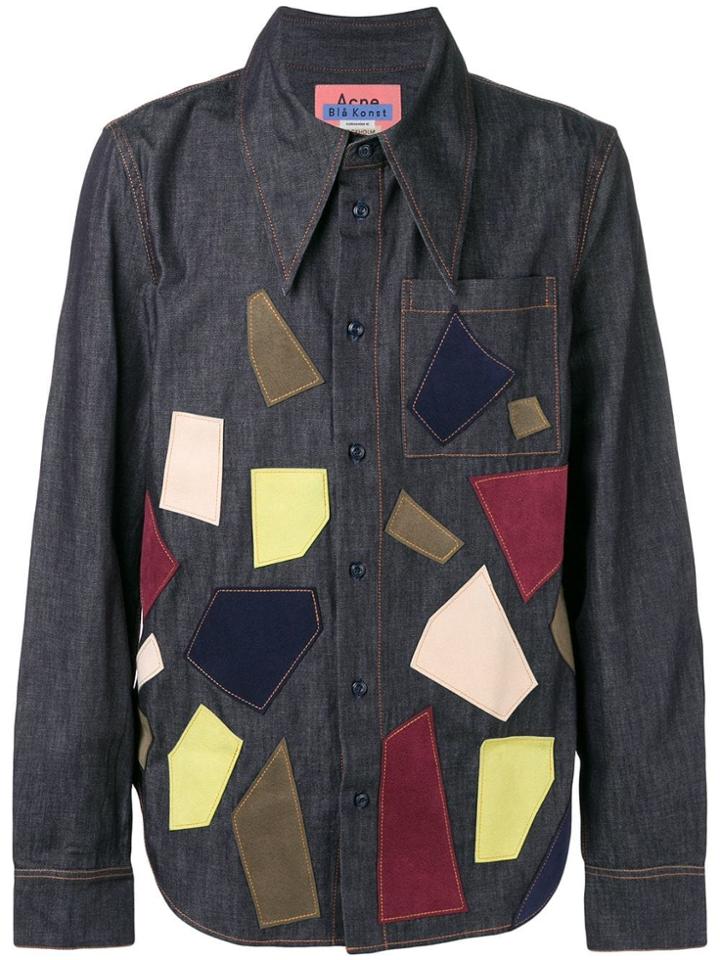 Acne Studios Patchwork Shirt - Blue