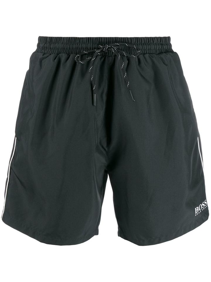 Boss Hugo Boss Logo Print Track Shorts - Black