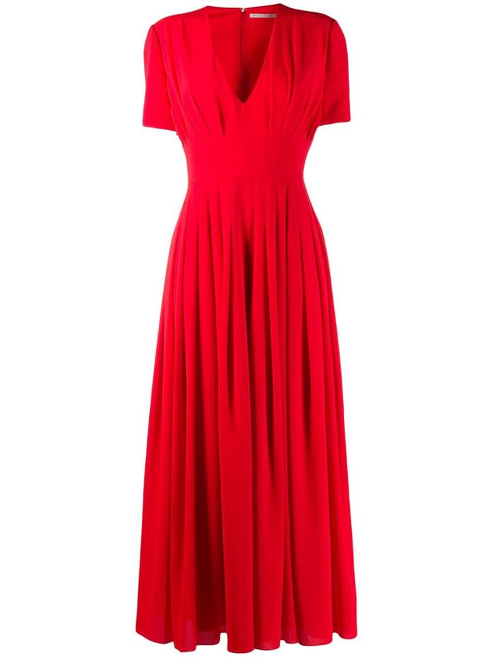 Emilia Wickstead Wide Leg Jumpsuit - Red