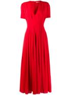 Emilia Wickstead Wide Leg Jumpsuit - Red