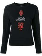 Marcelo Burlon County Of Milan 'mets' Embroidered Sweatshirt - Black