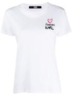 Karl Lagerfeld Forever Karl T-shirt - White
