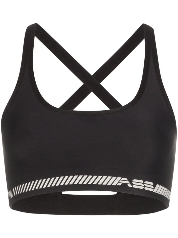 Adam Selman Sport Adam Selman Cross Back Nyln Sprts Bra - Black