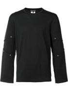 Comme Des Garçons Homme Plus Ribbed Detailing T-shirt, Men's, Size: Large, Black, Wool