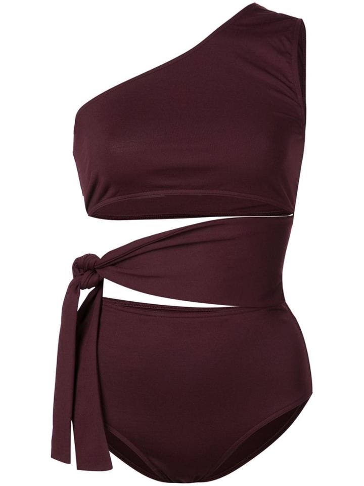 Eres One Shoulder Swimsuit - Purple