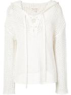 Nili Lotan - Hooded Jumper - Women - Cotton/linen/flax - Xs, Women's, White, Cotton/linen/flax