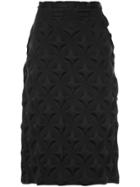 Issey Miyake Vintage Textured Pencil Skirt - Black