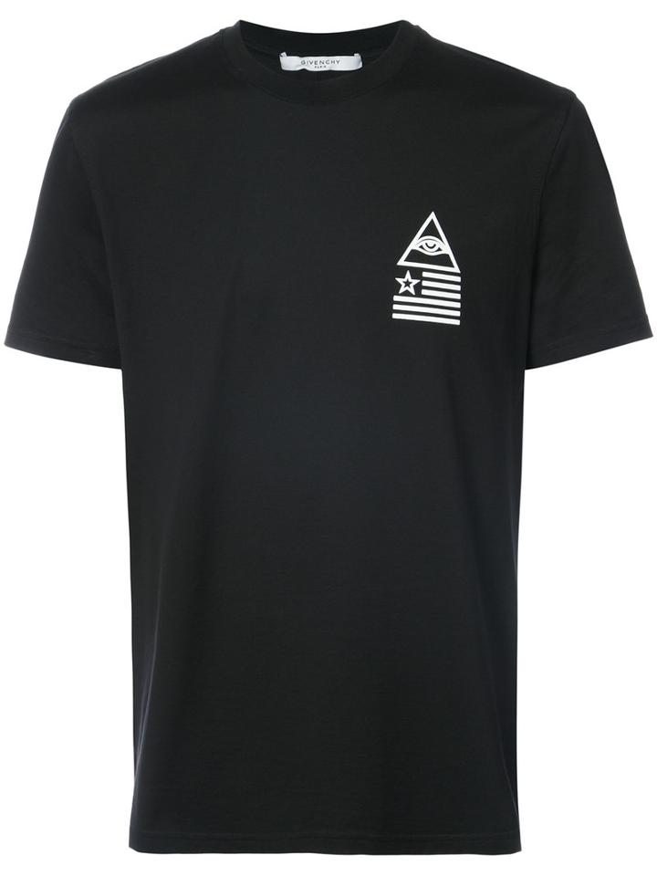 Givenchy - Cuban-fit Illuminati Print T-shirt - Men - Cotton - L, Black, Cotton