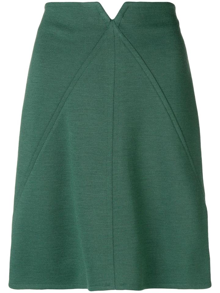 Courrèges High-waisted Short Skirt - Green