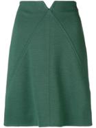 Courrèges High-waisted Short Skirt - Green