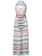 Missoni Mare Halterneck Zig Zag Jumpsuit - Multicolour