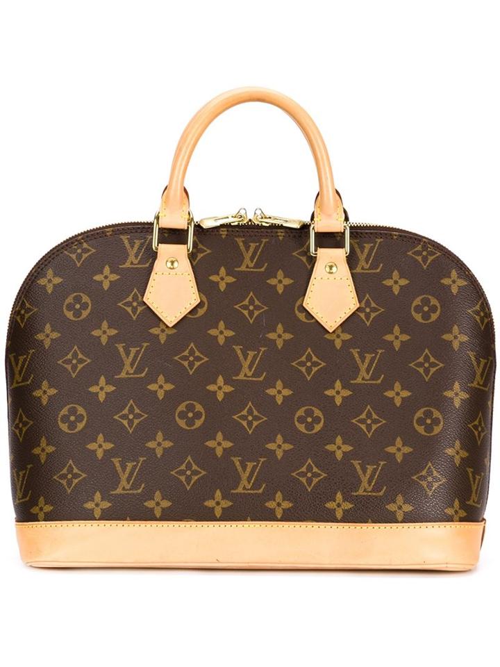 Louis Vuitton Vintage Signature Tote, Women's, Brown