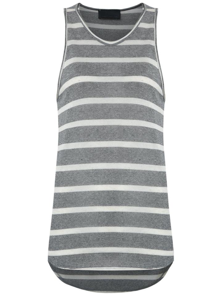 Andrea Bogosian - Striped Tank Top - Women - Cotton/polyester/viscose - P, Women's, Grey, Cotton/polyester/viscose
