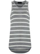 Andrea Bogosian - Striped Tank Top - Women - Cotton/polyester/viscose - P, Women's, Grey, Cotton/polyester/viscose
