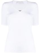 Fabiana Filippi Beaded-notch T-shirt - White