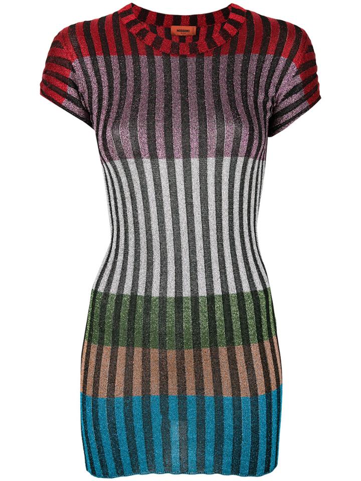 Missoni Striped Bodycon Dress - Multicolour