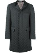 Thom Browne Padded Coat, Men's, Size: 4, Grey, Wool/cupro/feather Down