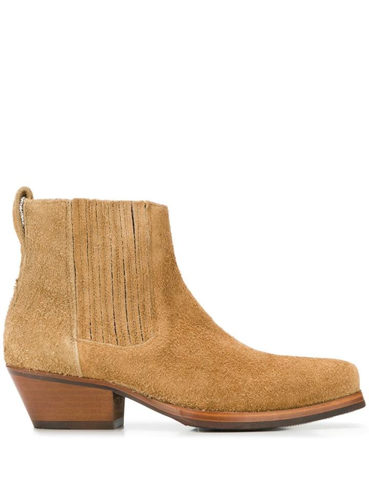 Our Legacy Cuban Heel Ankle Boots - Neutrals