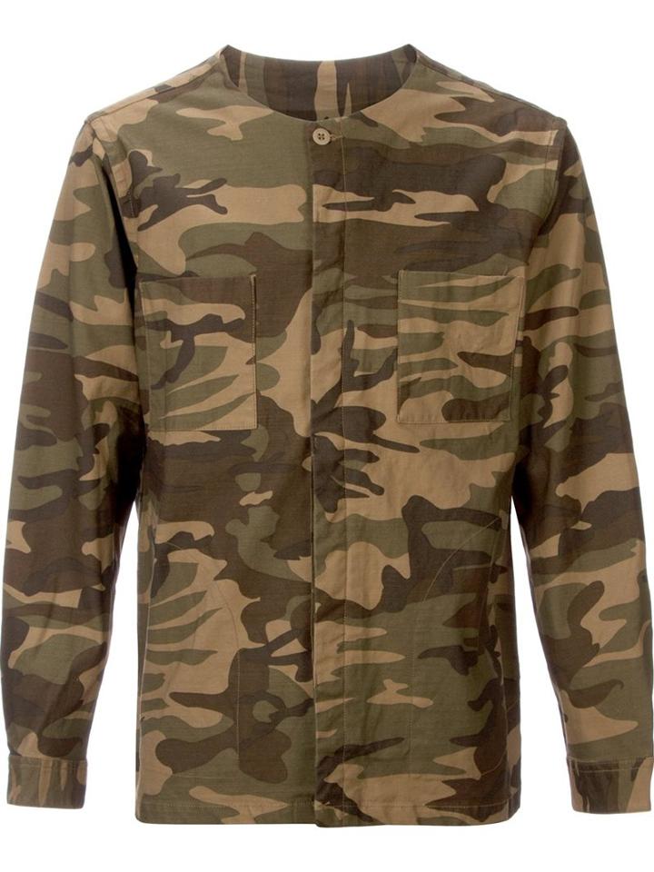 Monkey Time Camouflage Print Shirt