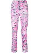 Marc Cain Printed Cropped Trousers - Pink & Purple