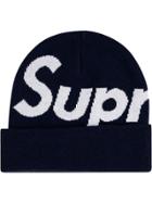 Supreme Big Logo Beanie - Blue