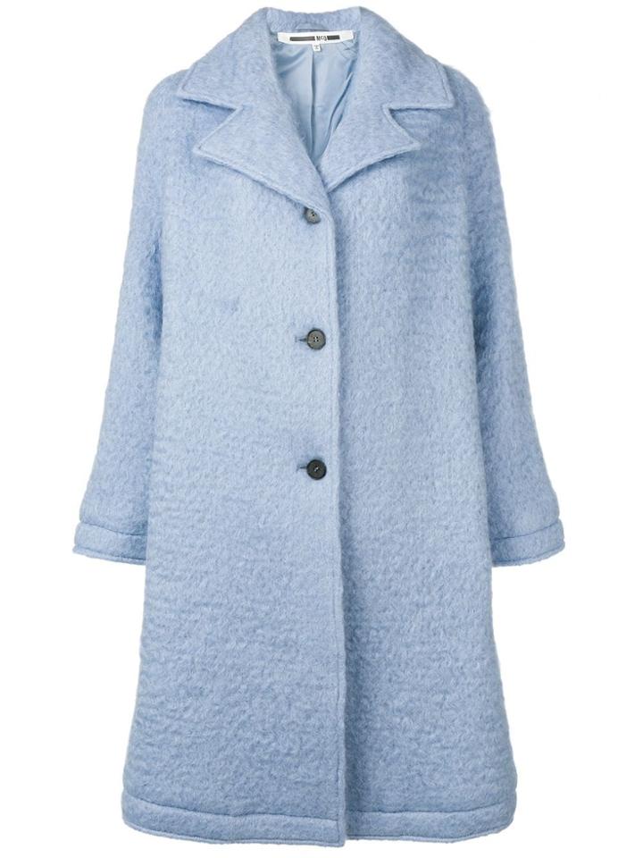 Mcq Alexander Mcqueen Perfectly Fitted Coat - Blue