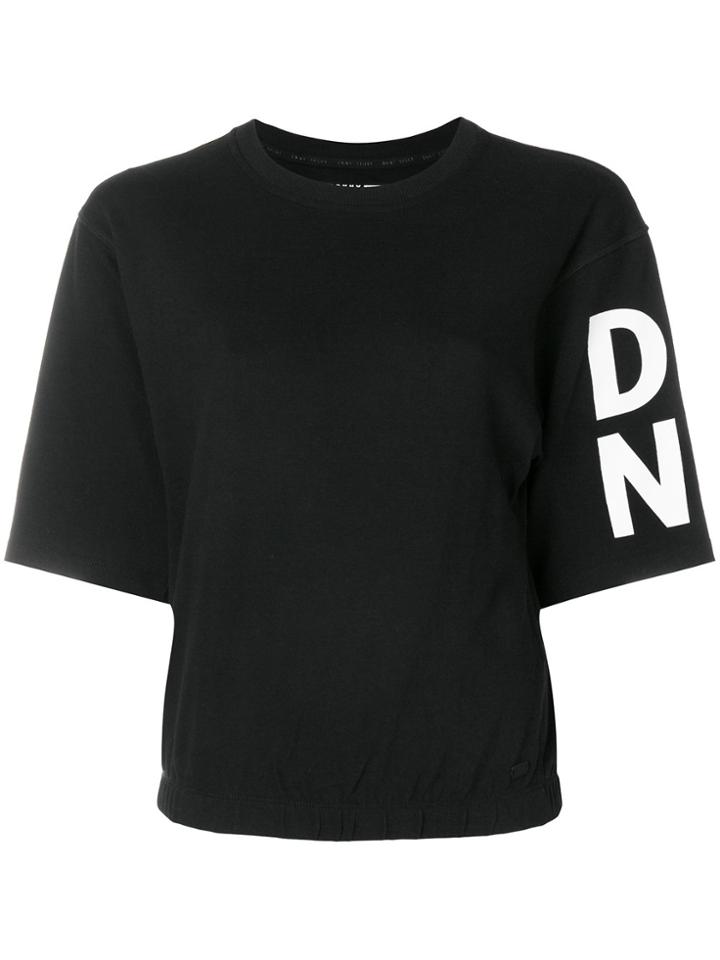 Dkny Logo Sleeve T-shirt - Black