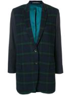 Ps By Paul Smith Checked Tailored Blazer - Blue
